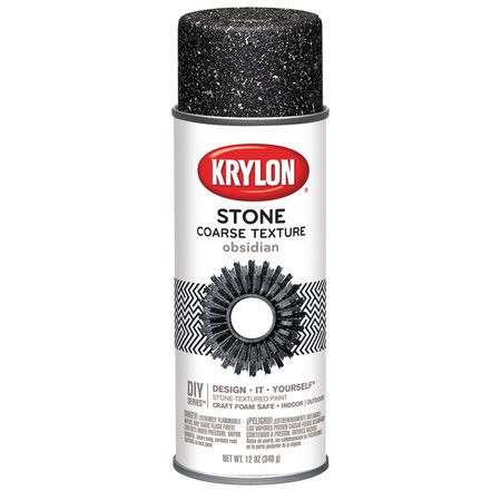 MAKE IT STONE Krylon Obsidian Coarse Stone Finish Spray 12 oz 18212